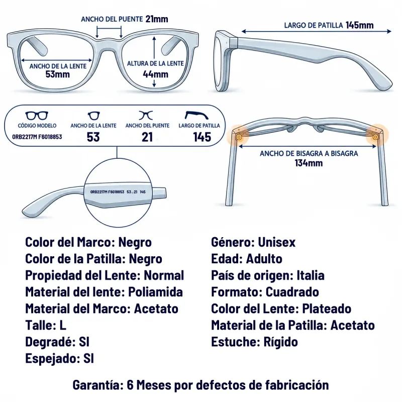Ray-Ban RB2217M F60188-53-L