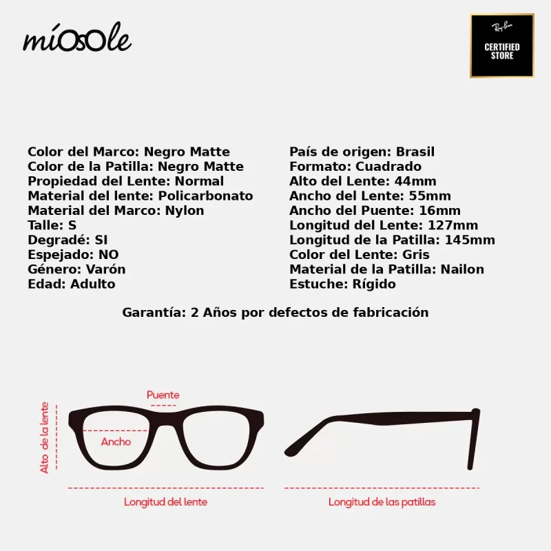 Ray-Ban RB4165L 601/8G-55-L