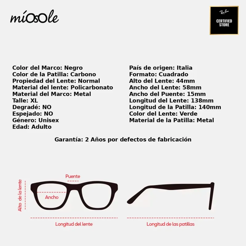 Ray-Ban RB8336M F00271-58-XL