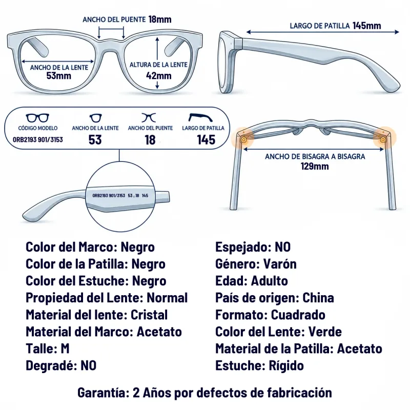 Ray-Ban Rb2193 901/31-53-M