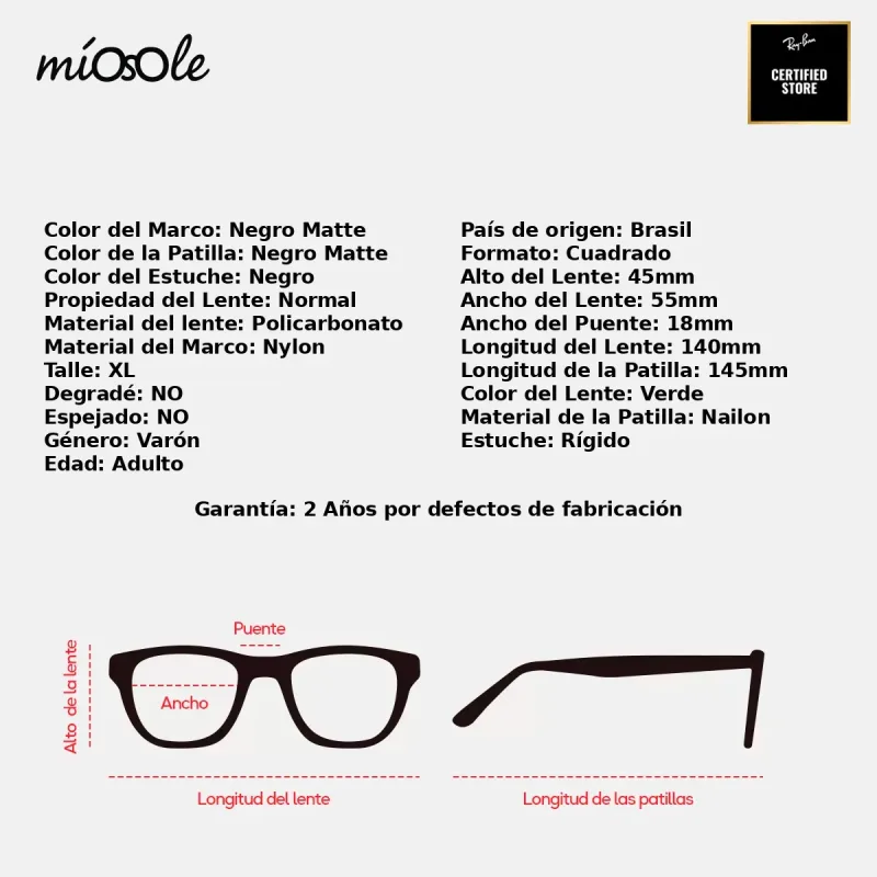 Ray-Ban Rb4165l 622/71-57-XL