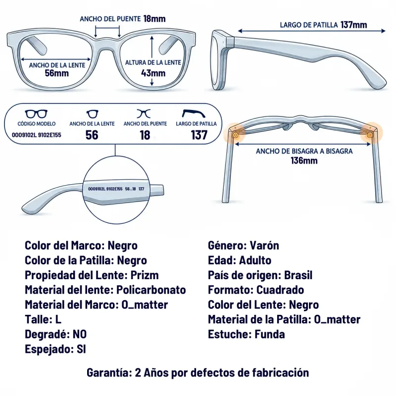 Oakley OO9102L 9102E1-55-L