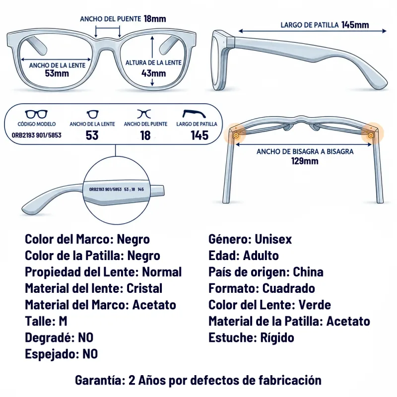 Ray-Ban Rb2193 901/58-53-M