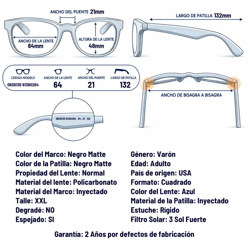 Costa Del Mar 6S9136 913602-64-XXL