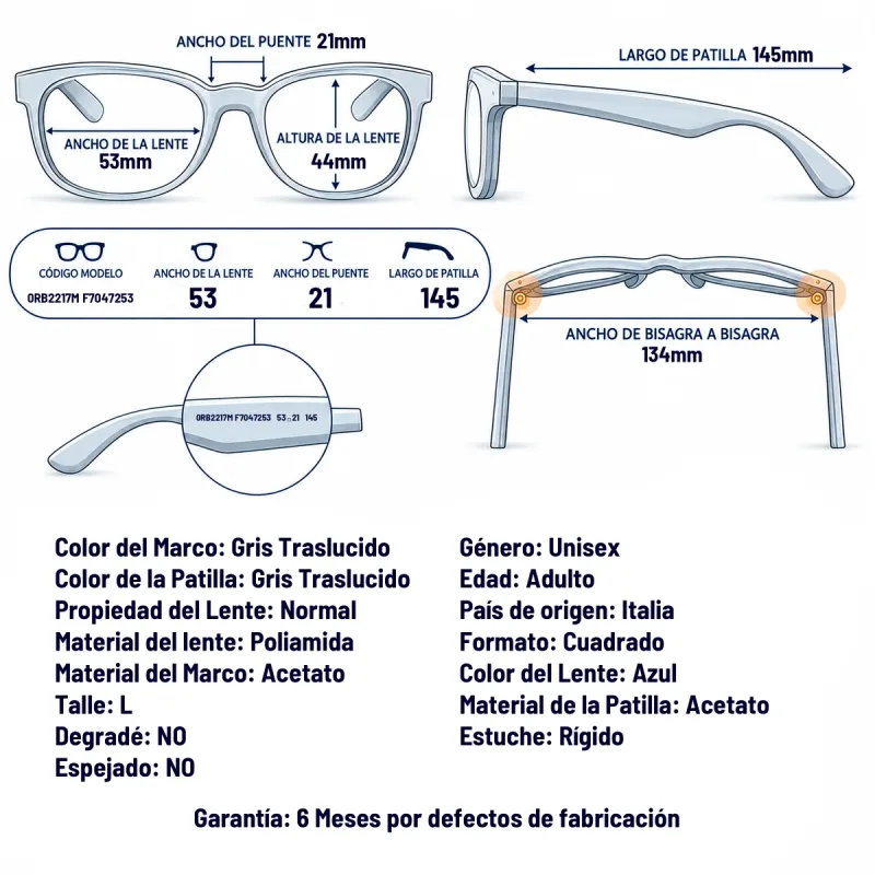 Ray-Ban RB2217M F70472-53-L