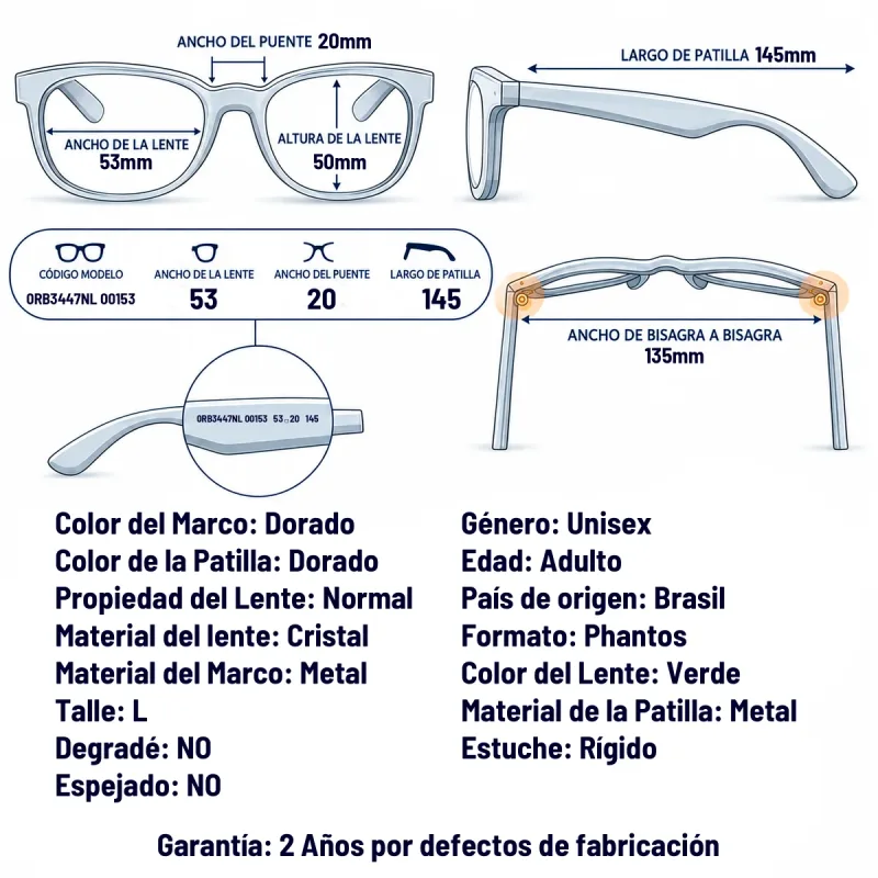 Ray-Ban RB3447NL  001-53-L
