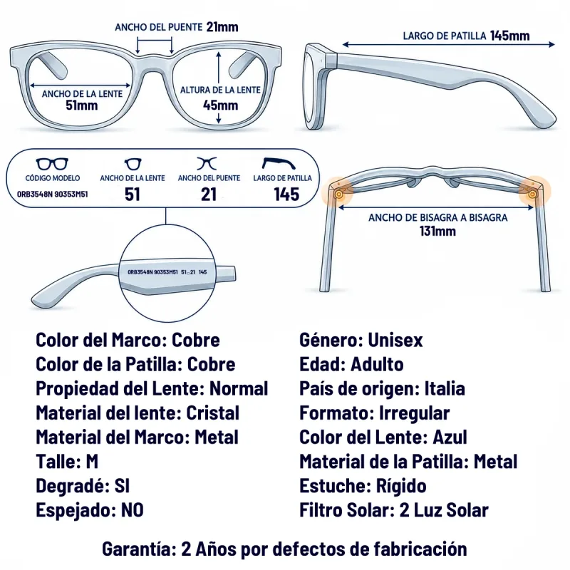 Ray-Ban RB3548N 90353M-51-M
