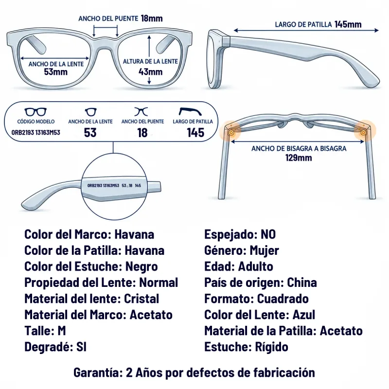 Ray-Ban Rb2193  13163M-53-M
